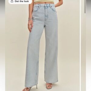 Reformation Cary High Rise Slouchy Wide Leg Jeans